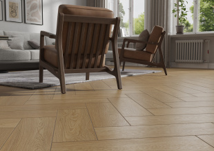Керамогранит Cersanit  Teakwood светло-коричневый рельеф арт. 17898 (18,5x59,5) матовый